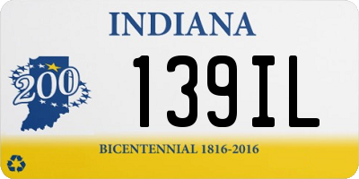 IN license plate 139IL