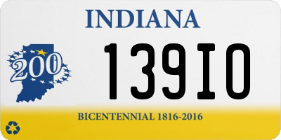 IN license plate 139IO