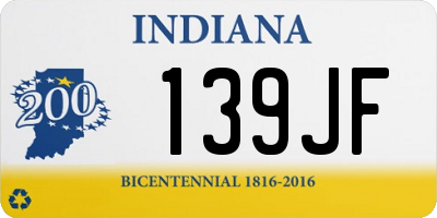 IN license plate 139JF