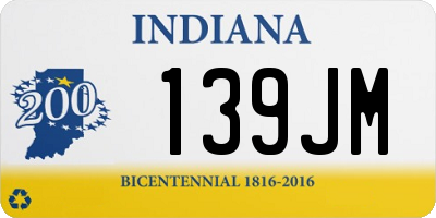 IN license plate 139JM