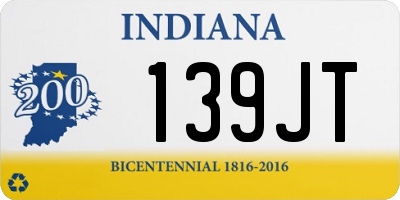 IN license plate 139JT