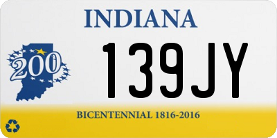 IN license plate 139JY