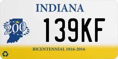 IN license plate 139KF