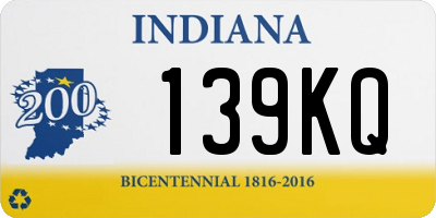 IN license plate 139KQ