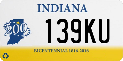 IN license plate 139KU