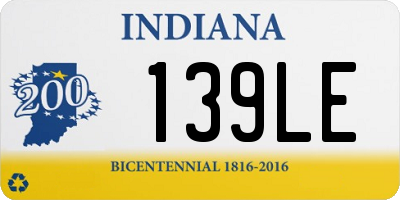 IN license plate 139LE