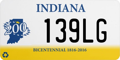 IN license plate 139LG