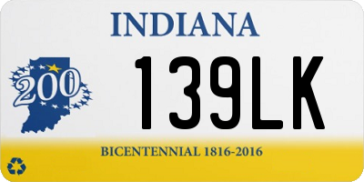 IN license plate 139LK