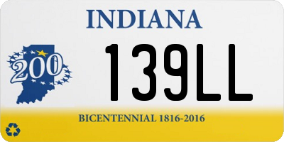 IN license plate 139LL