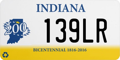 IN license plate 139LR