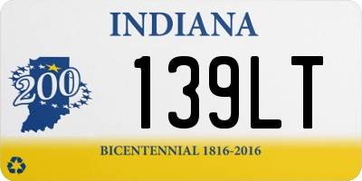 IN license plate 139LT