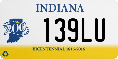 IN license plate 139LU