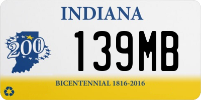 IN license plate 139MB