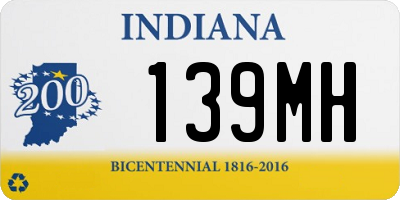 IN license plate 139MH