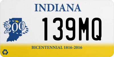 IN license plate 139MQ