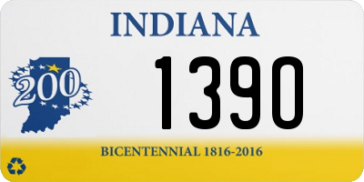 IN license plate 139O