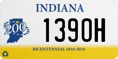 IN license plate 139OH