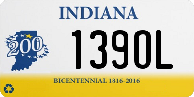 IN license plate 139OL
