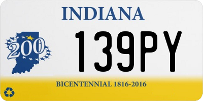 IN license plate 139PY