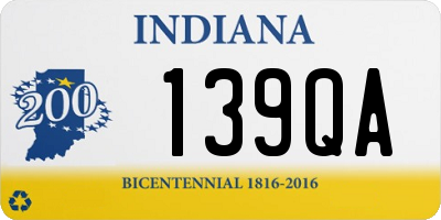 IN license plate 139QA