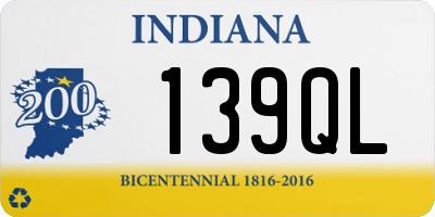 IN license plate 139QL