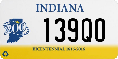 IN license plate 139QO