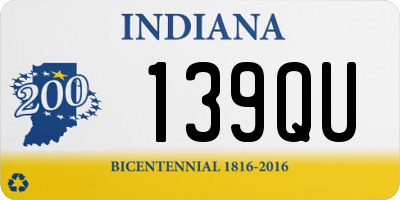 IN license plate 139QU