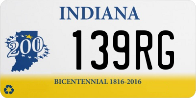 IN license plate 139RG
