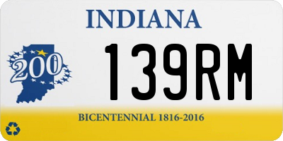 IN license plate 139RM