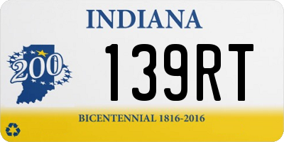 IN license plate 139RT
