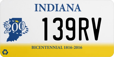 IN license plate 139RV