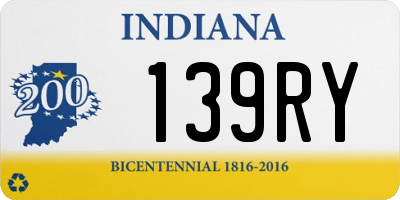 IN license plate 139RY
