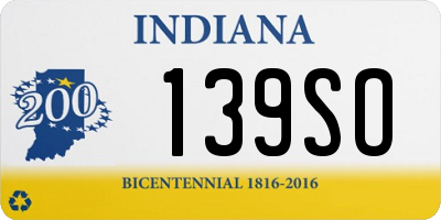 IN license plate 139SO