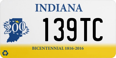 IN license plate 139TC