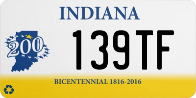 IN license plate 139TF