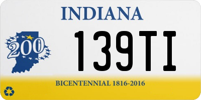 IN license plate 139TI