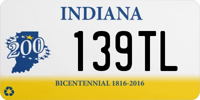 IN license plate 139TL
