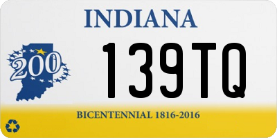 IN license plate 139TQ