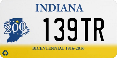 IN license plate 139TR