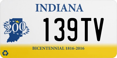 IN license plate 139TV