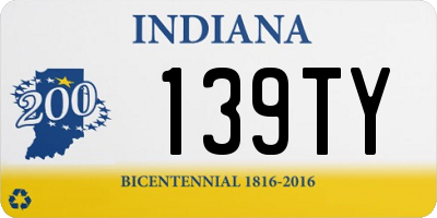 IN license plate 139TY