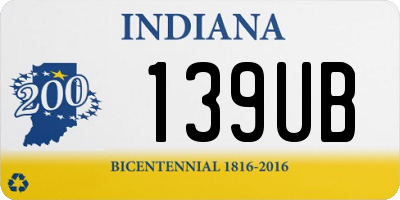IN license plate 139UB