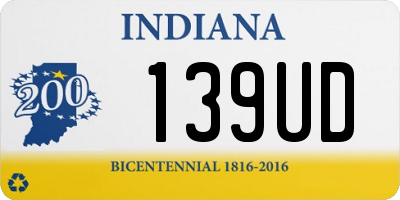 IN license plate 139UD
