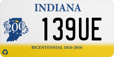 IN license plate 139UE