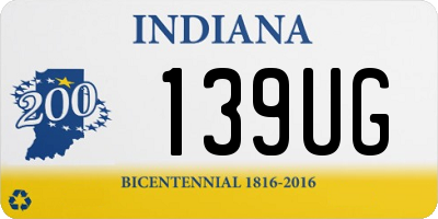 IN license plate 139UG