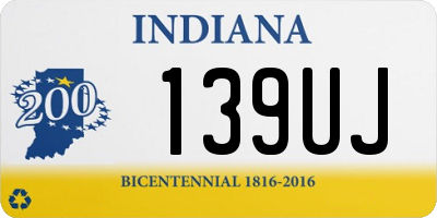 IN license plate 139UJ