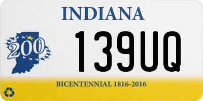 IN license plate 139UQ