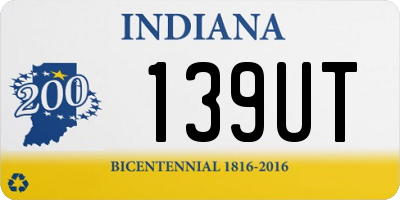 IN license plate 139UT