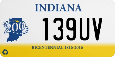 IN license plate 139UV