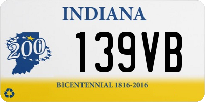 IN license plate 139VB